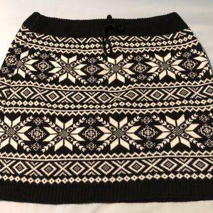 Fair Isle knit skirt